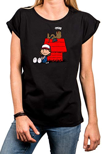 Makaya Tee Shirt Femme Original Grande Taille - Imprimé Dustin Dart Stranger Tshirt