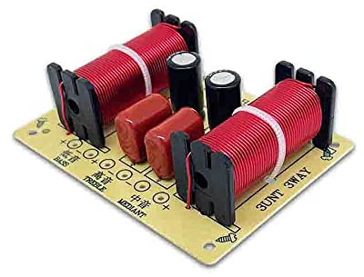 VOANZO 2PCS 150W Altoparlante Crossover 3 Way Crossover Alta Media Bassa Frequenza Crossover 900Hz/4000Hz per Hi-Fi Libreria Altoparlanti Centri Altoparlanti Surround,Red