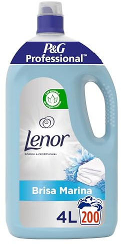Lenor Professional Ammorbidente Concentrato, 600 Lavaggi (200 x 3), 12L (4L x 3), Brezza Marina, Morbidezza Irresistibile e Freschezza Duratura, Per Bucato Professionale