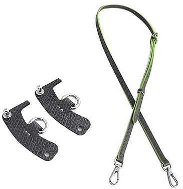 Chispee Leather Shoulder Strap Set - Bag & Purse Straps Replacement (Gray)
