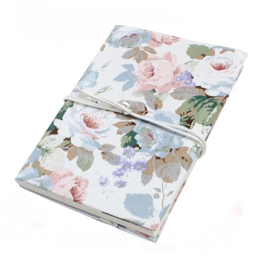 HOODANCOS Buchhülle Aus Stoff Im Rosendesign Schützende Schulhülle Für Notizbücher Lernbücher Und Heftumschläge Robust Und Filigran
