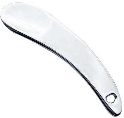 Maodom Cucchiaio per crema occhi – Spatola per crema per la cura della pelle con design forma di cucchiaio per denti, cucchiaio ecologico in lega di zinco per lozioni, crema per gli occhi