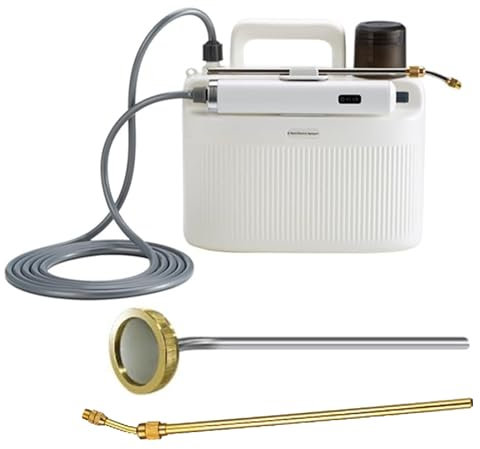 Pulverizador eléctrico de mochila – Pulverizador de jardín alimentado por batería de 5 litros con mango recargable, varita retráctil y correa de hombro ajustable para un fácil uso en tu jardín