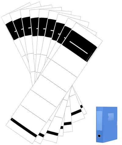 50 Stück Ordnerrücken Selbstklebend,Ordner Etiketten Selbstklebend,Ordner Rückenschilder Selbstklebend Breit,Ordneretiketten,Ordnerrücken Schmal,Beschriftung Weiß Aufkleber für Standardordner Rücken