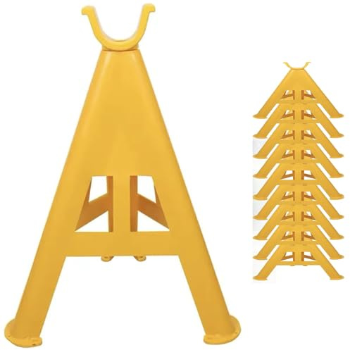 HDYZJQ 58 cm Hohe Kabelhalterung, Stapelbarer Dreieckständer, Isolierte Kabelentriegelungshalterung Aus Kunststoff, 10er-Pack(H-20cm (7 7/8in))