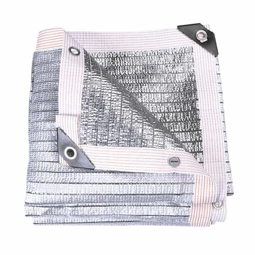 Toile d'ombrage en aluminium, 95% d'ombrage avec œillets renforcés, protection solaire cryptée et épaisse pour la maison, le balcon, la cour, le carport, l'ombrage des plantes, l'isolation thermique(4