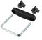 Pumixiy Roof Rack Clamps Car Roof Rack U-Bolt Clamps Metal PP Luggage Frame Retainer Clips With Screws Mounting Kit For Vehicle Cargo Carrier Box Basket Installation(Inner diameter 8cm)