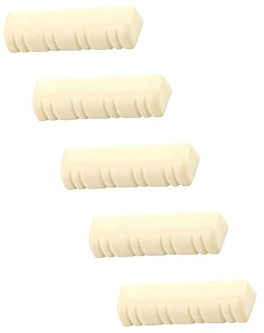 SUPVOX Tuercas Ranuradas de Plástico Beige que Proporciona Resonancia y Pulido Cuidadoso Paquete de 5 Accesorio Ligero y Simple para Mandolina de 8 Cuerdas