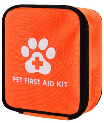 ShiQiao Spl Tragbares Erste-Hilfe-Set für Haustiere, Notfalltasche für Hunde, Katzen, Haustier-Medizin-Organizer-Tasche für Haustierbesitzer, Reisen, Outdoor, Hunde- und Katzenpflegetasche, mit