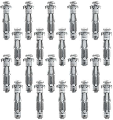 M8x52mm Hohlwanddübel, 20 Stück Hohlraumdübel, Spreizdübel, Robuste Hohlwandanker für Befestigungen in Gipskartonplatten, Heimdekoration