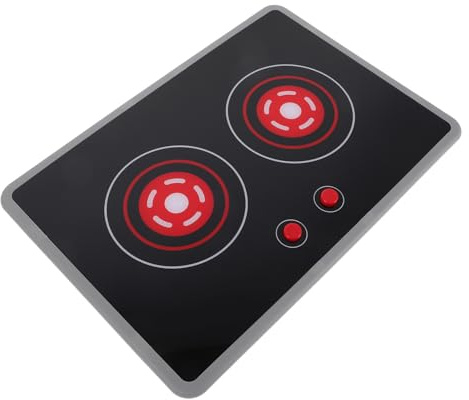 GARIOUANS Plaque de Cuisson à Induction Factice avec Effets Sonores et Lumineux Réalistes, Cuisine en Plastique pour Garçon et Filles, Accessoires Cuisine Factices Inclus, pour Jouer