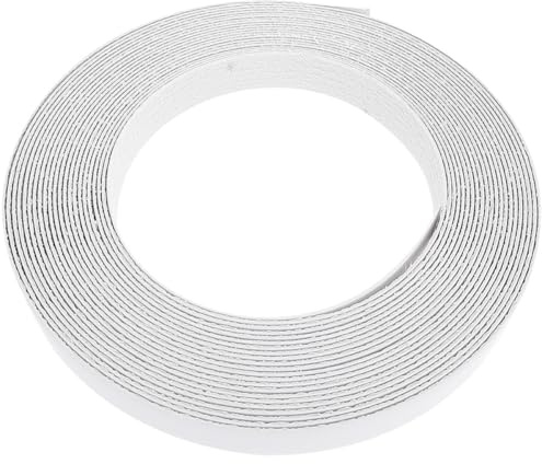 DOITOOL Bande de Chant Adhésive en Pvc Blanc pour Réparation D'armoires, Facile à Appliquer, pour Meubles et Chants en Métal ou Panneau Dur