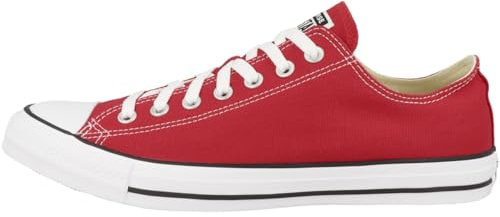 Converse Unisex M9696c Women's Canvas Trainers - Red, Size 3.5, Rot, 3.5 UK