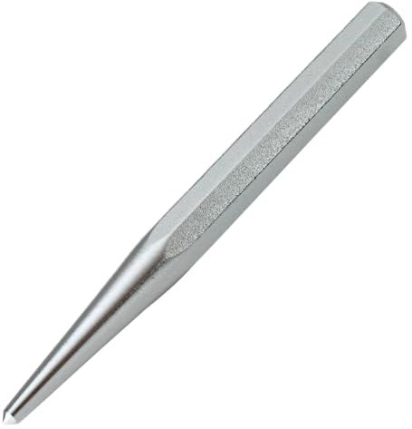 metal centre spot punch (100mm)- hardened carbon steel tip. Made in Japan. ENGINEER tz-07