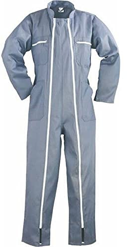 COVERGUARD 8623 - Combinaison de Travail - Taille L - 2 Fermetures à Glissière - Polyester et Coton - Grise