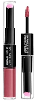 L'Oréal Paris Paris Lippen Make-up Infaillible Lippenstift, 209 Violet Parfait /Liquid Lipstick für 24 Stunden volle Lippen mit feuchtigkeitsspendendem Lippenpflege - Balsam, 1er Pack