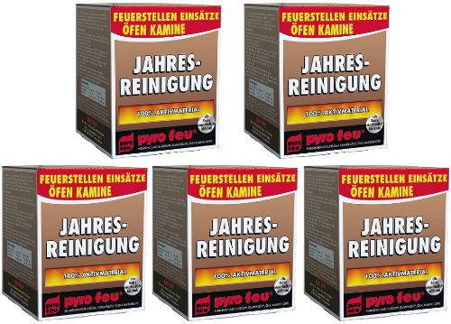 5X Jahresreinigung Entrußer für Ofen & Kamin alle Rohre einschließlich Edelstahl