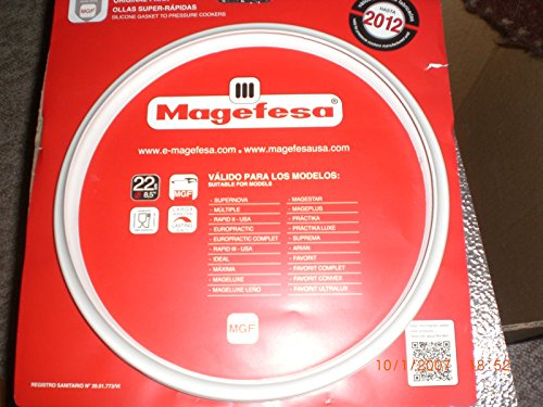 Sealing ring for Pressure Cookers ELO/ELO/ELO The Quick/ELO. Vario Nivella Casserole Pots/Original Magefesa III/M & K for 3,4,6,8Litres 22cm