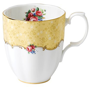 Royal Albert 100 Years 40017558 1990 Bouquet Mug 0.4L/14.1floz Yellow, Bone China