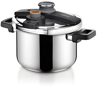 Tescoma 702766 Pentola a Pressione, Acciaio Inossidabile, Argento, 22 cm