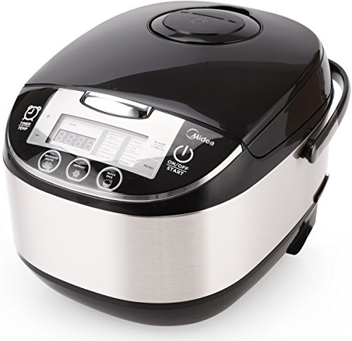 Midea Rice Cooker Slow Cooker Multi Cooker 10 Cup with Steamer Basket For Rice Food Vegetable Egg Automatic Keep Warm LED Digital Control