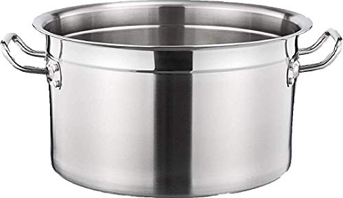 HOOZ Gastronomie Kochtopf Suppentopf - 30 bis 100 Liter Edelstahl Kochtöpfe - ideal geeignet für alle Herdarten & große Küchen - Gastro Topfset (100 L)
