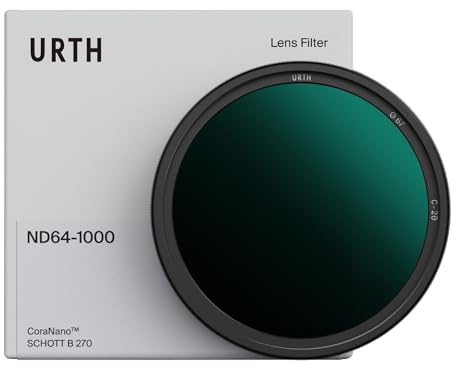 Urth Filtre ND Variable ND64-1000 37 mm (Plus) | Verre optique HD, filtre à densité neutre nano-revêtement 20 couches, plage de 6 à 10 stops