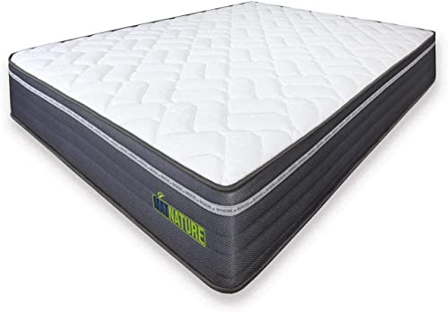 Matnature | MatFoam | Colchón Viscosoft Reversible | Firme e Indeformable | Altura 21 cm | Muy Transpirable Antibacterial | Óptima Termoregulación | Tejido Antideslizante (120 x 180 cm)