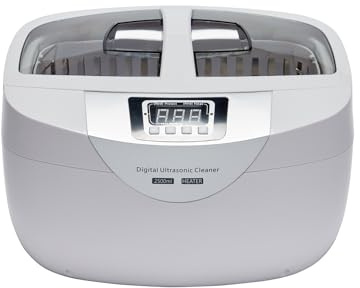 BPAC Nettoyeur Ultrasons avec Cuve 2,5 L - Bac à Ultrason 70 W pour Usage Domestique Occasionnel - Machine a Ultrason pour Bijoux et Petits Objets