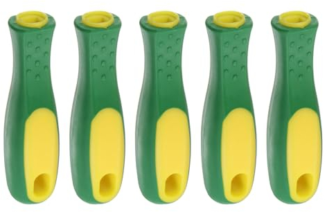sourcing map 5 Stück Feilenheft Gummi 110mm Länge 8,3×6,2mm Rechteckiges Loch Ergonomische Feilengriff für 8 Flach- und Halbrundmetallfeilen