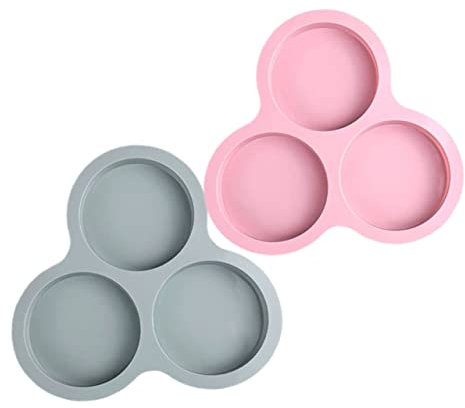 FUNOMOCYA 2 Pezzi Di Teglie Per Muffin in Silicone Stampo Antiaderente Per Dolci Stampo Da Cucina Portatile