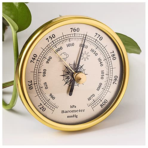 Barometer, Thermometer, Hygrometer, Barometer, traditionelles Barometer, reines mechanisches Zifferblatt, Luftdruck-Wetterstation (Farbe: A) (C) (Color : A)