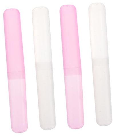 minkissy 4stücke Pack Tragbares Zahnbürstenetui Aus Kunststoff Für Reisen Und Camping Als Bürstenhalter Und Box Fürhygiene Leicht Und Praktisch