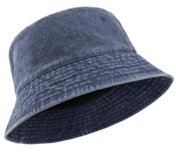 Zylioo L/XL/XXL fiskarhatt stort huvud, vintage UV-skydd fiskarhatt storlek 58–64 cm, sommar solhatt för utomhus golf, marinblå, L