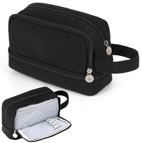 Alyvisun Federmäppchen Große Kapazität Mäppchen Etui Stifte mit 3 Fächern für Jungen und Mädchen, Robuste Schreibwaren Organizer Pencil Case mit Tragegriff für Schule und Büro