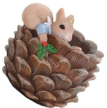 FUNOMOCYA Blumentopf Für Sukkulenten Cartoon Eichhörnchen Fleischige Pflanztopf Sukkulenten Töpfe Dekotopf Für Schreibtisch Bücherregal Esstisch Wohnzimmer Balkon Garten