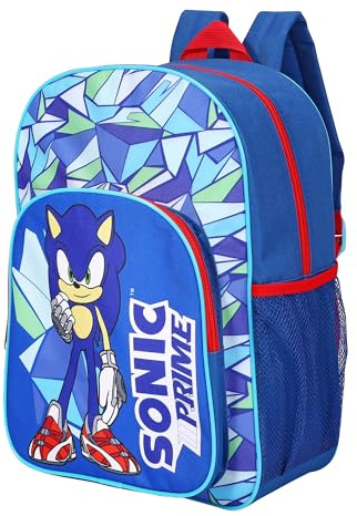 Sonic the Hedgehog Kids Childrens Backpack School Rucksack Travel Bag Boys Girls with side mesh pocket Boys Girls