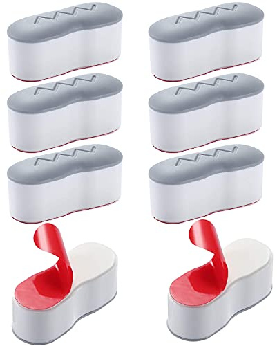 Tampons Abattant WC, 8 Pièces Patins Pare-chocs de Siège de Toilette Patins, universels de rechange pour siège de toilette, avec adhésif puissant, pour Maison Hôtel Restaurant, multicolore
