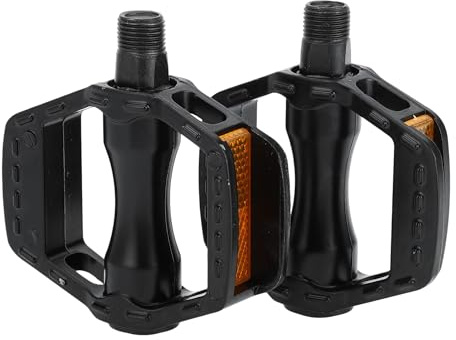 INFINAUTO Cykelpedal, 9/16 tum spindel aluminiumlegering cykelpedaler svart för Road Mountain BMX MTB-cykel