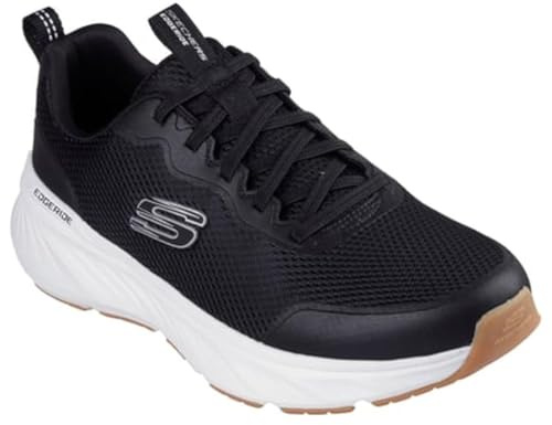 Skechers Men's Extra Wide Fit Edgeride Rekze Sneaker, Noir , 8.5 UK X-Wide