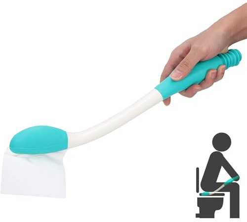 Herramientas para el Inodoro Bottom Wiper,Bottom Wiper,Ayuda para Discapacitados,Self Wipe Aid Helper,Ayuda para El Inodoro Herramientas,Ayudas de Inodoro Autoasistido para Limpiar,Limpieza baño