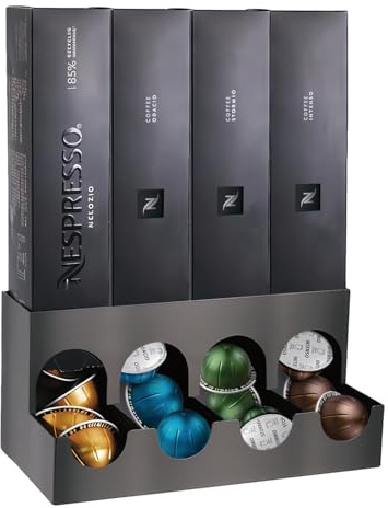 YQDHYLYH Nespresso Vertuo Pod Dispenser,Nespresso Pods Holder, Dispenses 4 Coffee Flavors (40 Vertuo Capsules),Nespresso Vertuo Pod Holder, Nespresso Pod Holder for Coffee Capsules（Holder only）