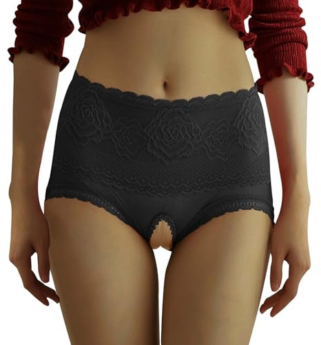 PINTUTU Tangas - Erotische UnterwäSche Damen Slip Mit öFfnung Damen Gstring Ouvert String Frau Desouses für Frauen Sexy Offener Schritt Sexy Thongs String Pantys Erotisch Offen