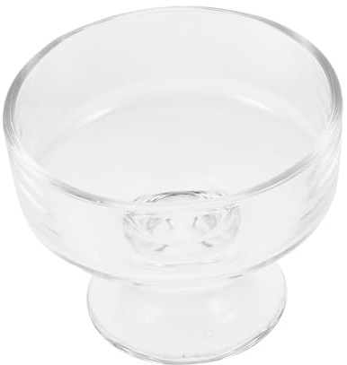 ULTECHNOVO Coppe Gelato Vetro Ciotola per Cristallo Coppa per Yogurt in Vetro Contenitore per Dessert per Frutta e Insalate