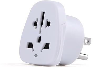 Celly, Adattatore Universale Da Viaggio, Con Presa Schuko Americana, Facile da Trasportare, Con Funzione Safety Shutter, Compatto e Leggero