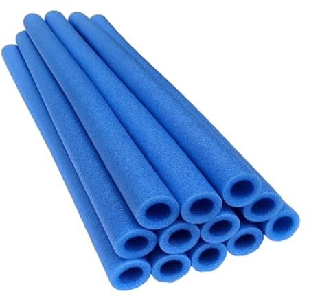 Lot de 12 Manchons en Mousse de Rechange pour Poteau de Trampoline | Housses de Protection étanches pour poteaux de Trampoline | Tubes en Mousse pour Trampoline extérieur 2,5 cm