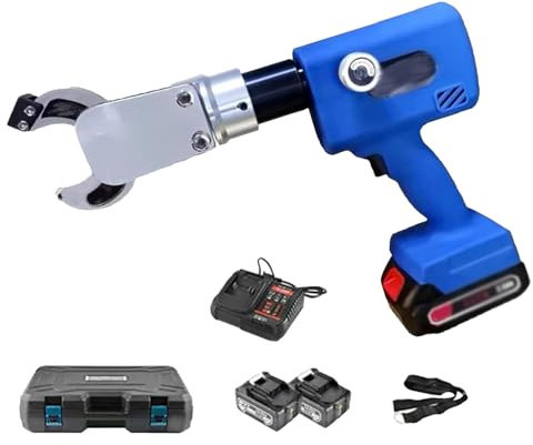 Coupe-câble hydraulique électrique avec batterie amovible, outil portable pour couper le cuivre, l'aluminium et les câbles blindés
