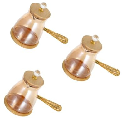 TEHAUX 3 Pièces Cafetière Turque Verre avec Poignée Latérale Résistante Chaleur Petite Bouilloire Polyvalente pour Café Thé et Eau Chaude pour Usage Domestique et Convivial