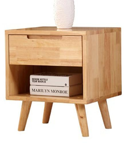 Lot de 2 tables de nuit modernes au design fin avec tiroirs, petites tables de nuit semi-ouvertes, tables d'appoint élégantes pour chambre à coucher, économise de l'espace pour décoration de chambre à
