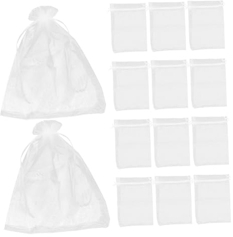 VANZACK 40piezas Malla Protectora para Frutas Cordón para Jardín Bolsas De Malla Prueba De Insectos para Proteger Frutas Verduras Plantas y Flores Jardín